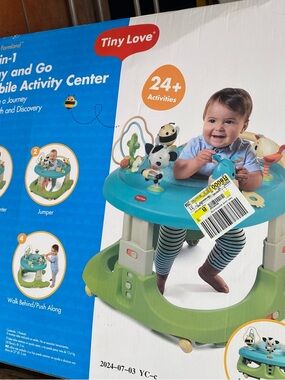 Tiny Love 3-in-1 Mobile Activity Center in Teal and Green